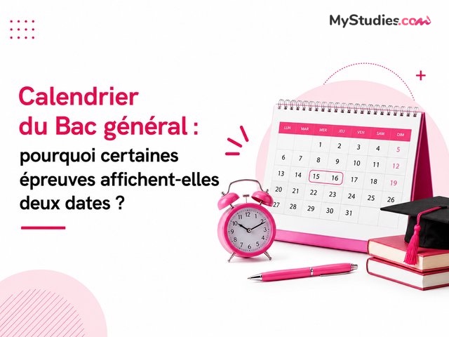 Calendrier du Bac général : comprendre les dates en double
