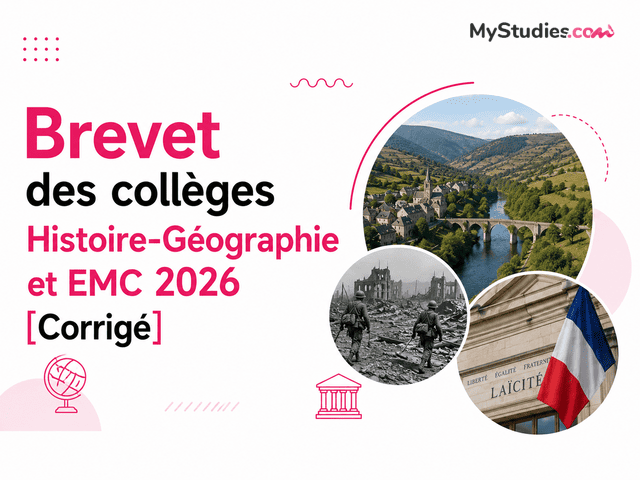 Brevet des collèges (série professionnelle) Histoire-Géographie et EMC 2026 [Corrigé]
