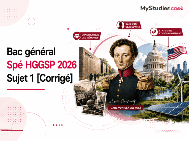 Bac général Spé HGGSP 2026 Sujet 1 [Corrigé]